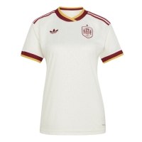 Camiseta España Segunda Equipación Replica Mundial 2026 para mujer mangas cortas